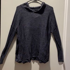 blue long sleeve with hood